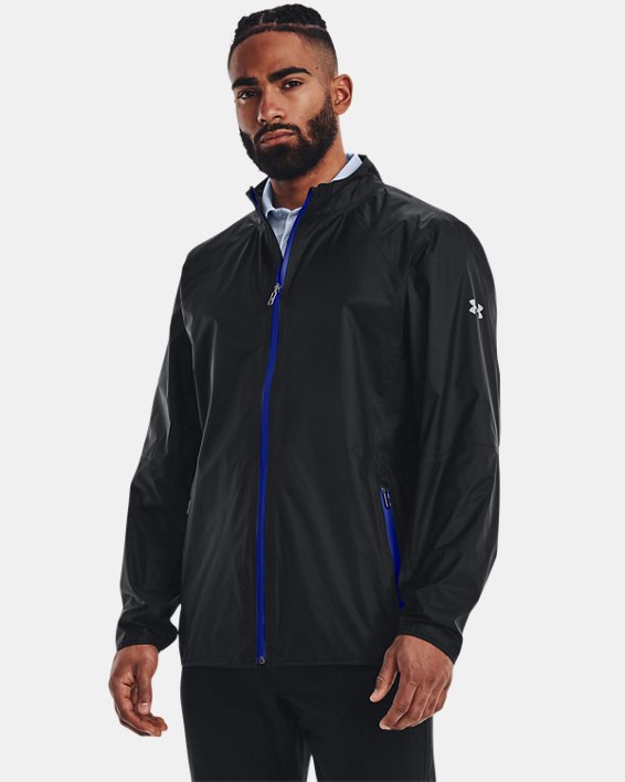 Men's UA Stormproof Repel Golf Rain Jacket, Black, pdpMainDesktop image number 0
